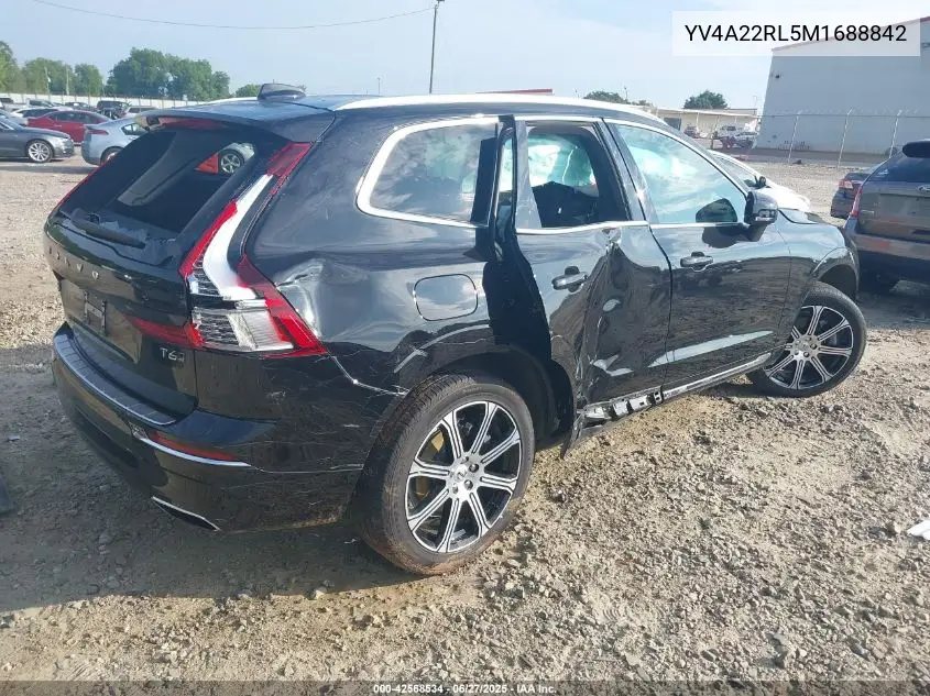 2021 Volvo Xc60 T6 Inscription VIN: YV4A22RL5M1688842 Lot: 42568534