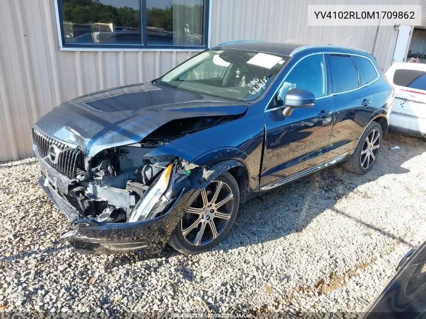 2021 Volvo Xc60 T5 Inscription VIN: YV4102RL0M1709862 Lot: 42652376