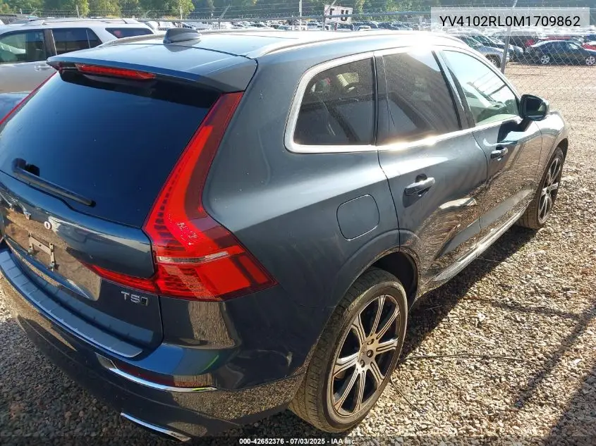 2021 Volvo Xc60 T5 Inscription VIN: YV4102RL0M1709862 Lot: 42652376