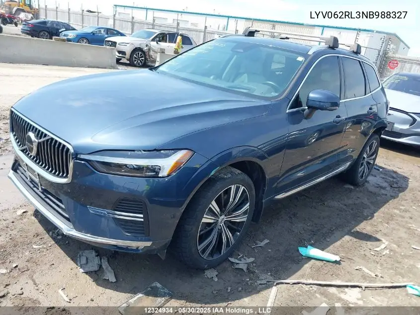 2022 Volvo Xc60 B6 Inscription VIN: LYV062RL3NB988327 Lot: 12324934