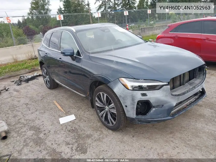 2022 Volvo Xc60 Recharge Plug-In Hybrid T8 Inscription Extended Range VIN: YV4H60DL4N1052963 Lot: 42194949