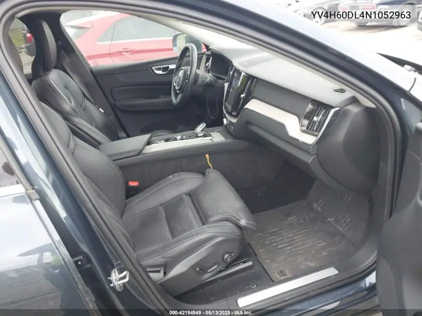 2022 Volvo Xc60 Recharge Plug-In Hybrid T8 Inscription Extended Range VIN: YV4H60DL4N1052963 Lot: 42194949