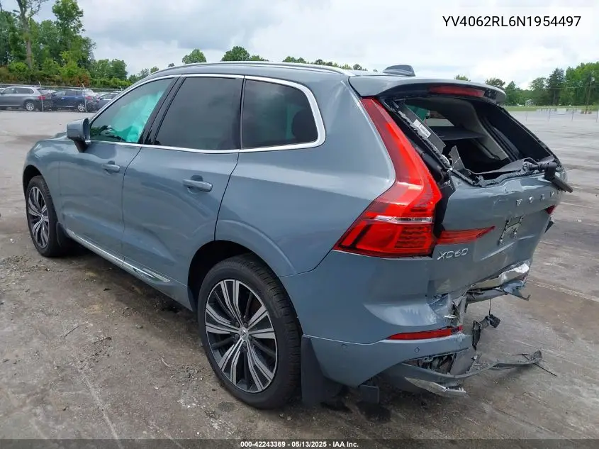 2022 Volvo Xc60 B6 Inscription VIN: YV4062RL6N1954497 Lot: 42243369