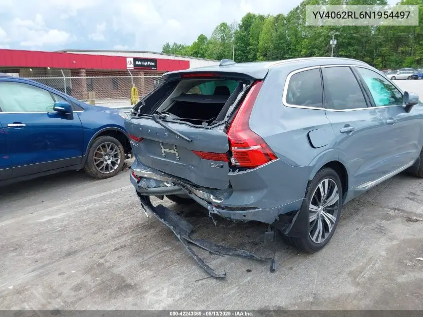 2022 Volvo Xc60 B6 Inscription VIN: YV4062RL6N1954497 Lot: 42243369