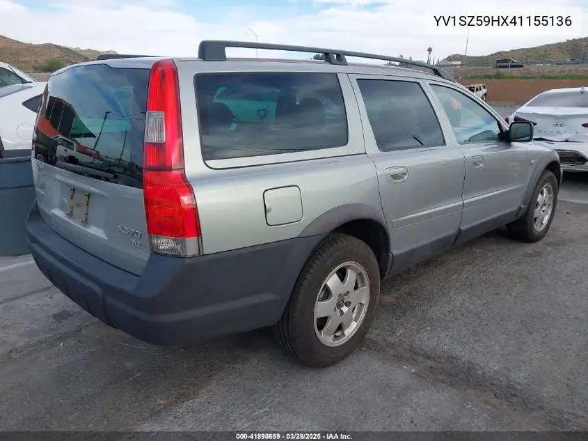 2004 Volvo Xc70 2.5T VIN: YV1SZ59HX41155136 Lot: 41898659