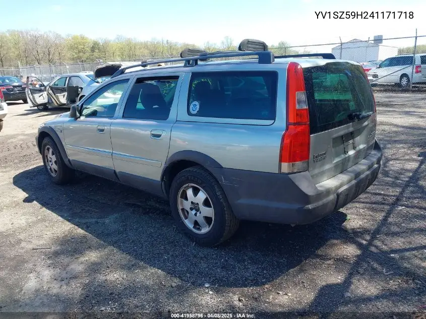 2004 Volvo Xc70 2.5T VIN: YV1SZ59H241171718 Lot: 41958796