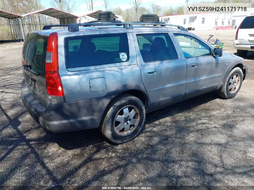 2004 Volvo Xc70 2.5T VIN: YV1SZ59H241171718 Lot: 41958796