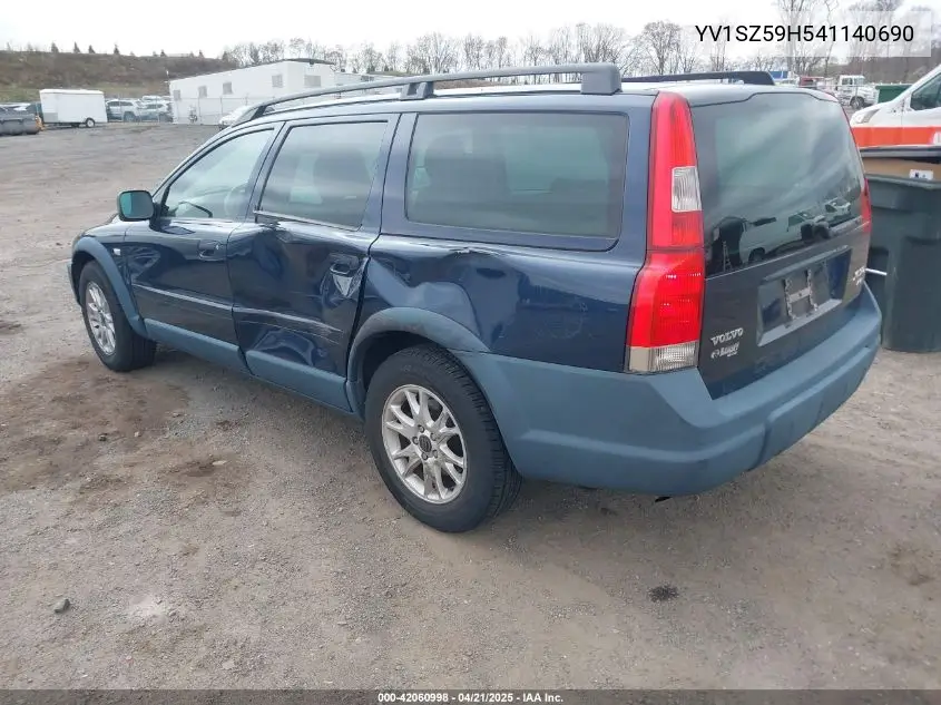 2004 Volvo Xc70 2.5T VIN: YV1SZ59H541140690 Lot: 42060998