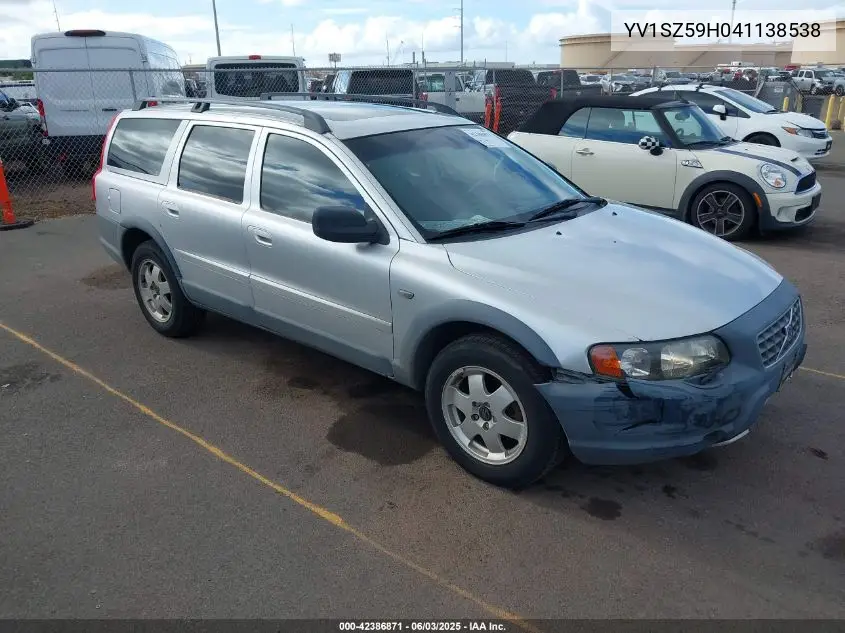 2004 Volvo Xc70 2.5T VIN: YV1SZ59H041138538 Lot: 42386871