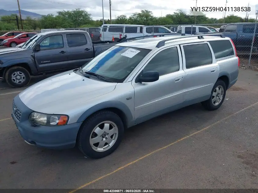 2004 Volvo Xc70 2.5T VIN: YV1SZ59H041138538 Lot: 42386871