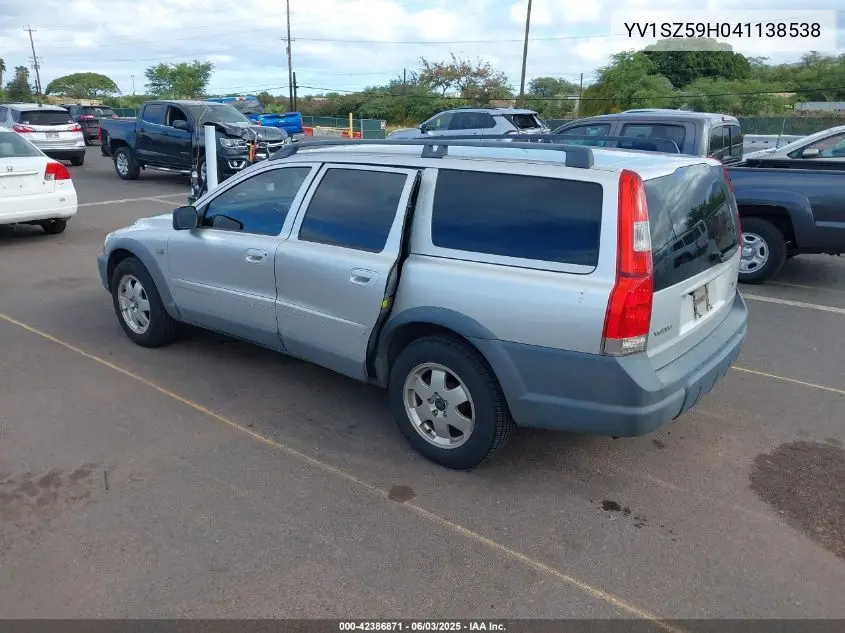 2004 Volvo Xc70 2.5T VIN: YV1SZ59H041138538 Lot: 42386871
