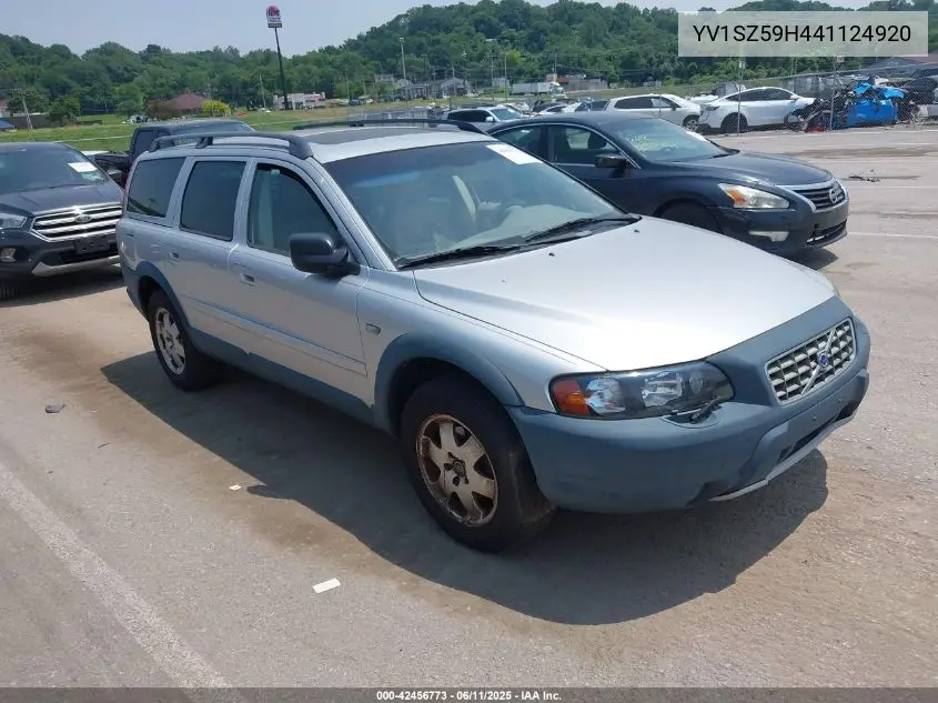 2004 Volvo Xc70 2.5T VIN: YV1SZ59H441124920 Lot: 42456773