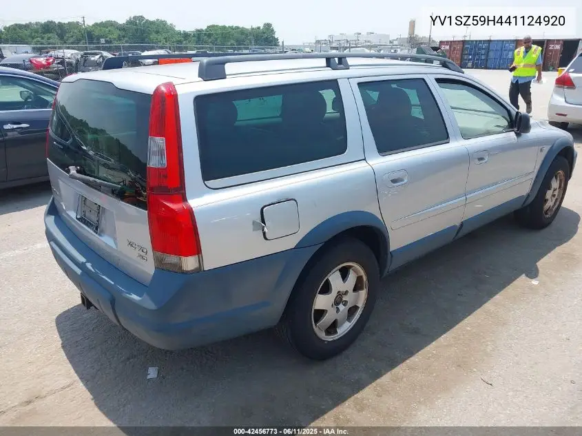 2004 Volvo Xc70 2.5T VIN: YV1SZ59H441124920 Lot: 42456773
