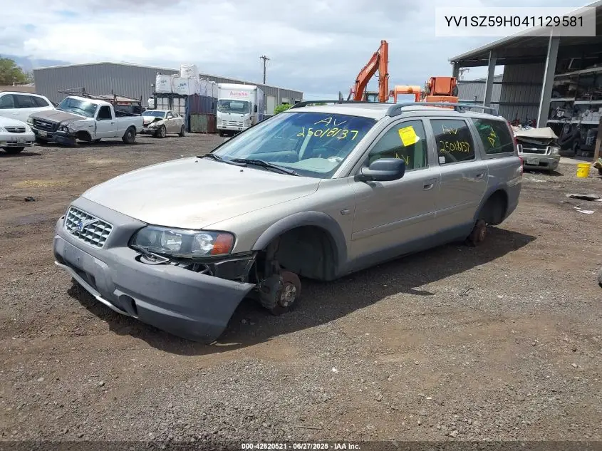 2004 Volvo Xc70 2.5T VIN: YV1SZ59H041129581 Lot: 42620521