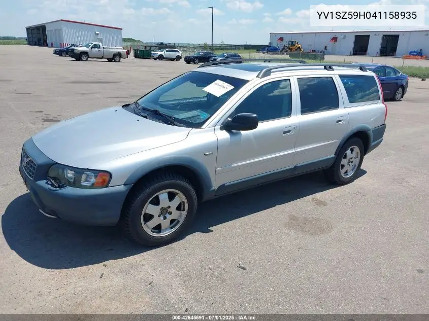 2004 Volvo Xc70 2.5T VIN: YV1SZ59H041158935 Lot: 42645691