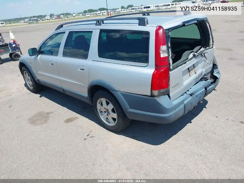 2004 Volvo Xc70 2.5T VIN: YV1SZ59H041158935 Lot: 42645691