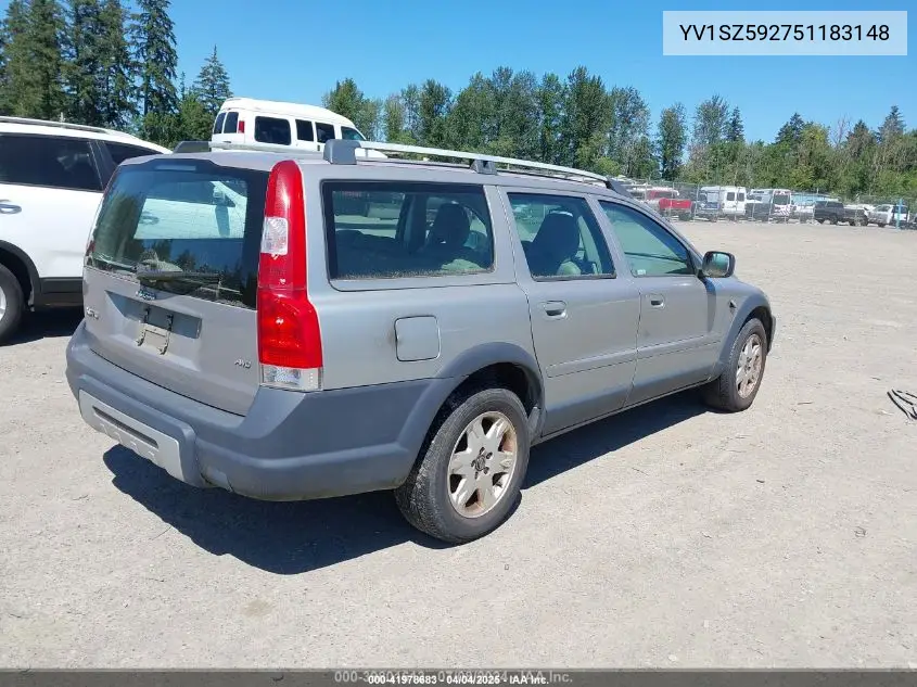 2005 Volvo Xc70 2.5T Awd VIN: YV1SZ592751183148 Lot: 41978683