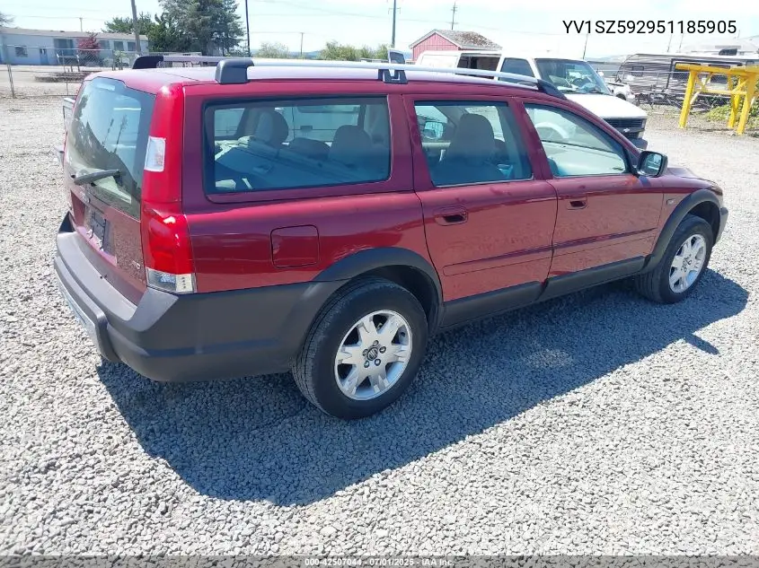 2005 Volvo Xc70 2.5T Awd VIN: YV1SZ592951185905 Lot: 42507044