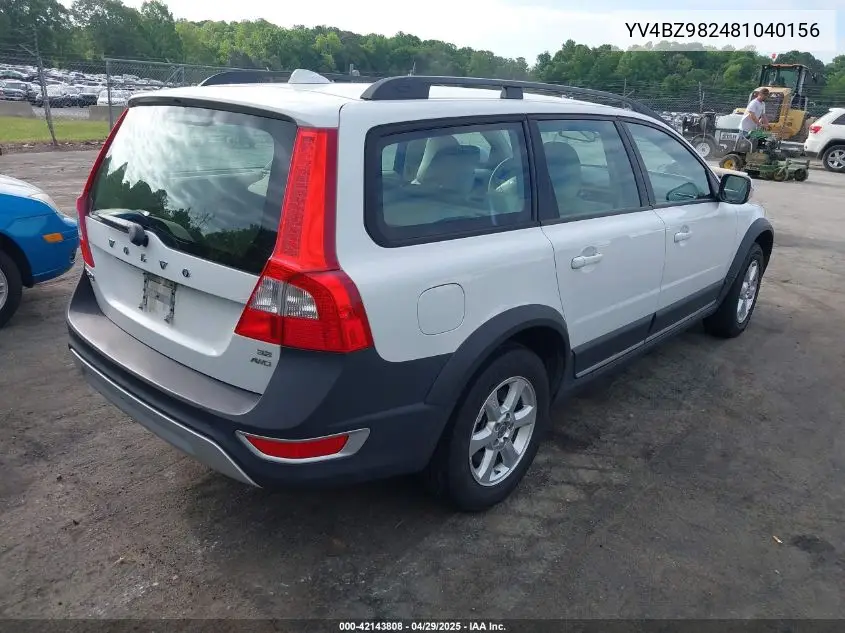 2008 Volvo Xc70 3.2 VIN: YV4BZ982481040156 Lot: 42143808