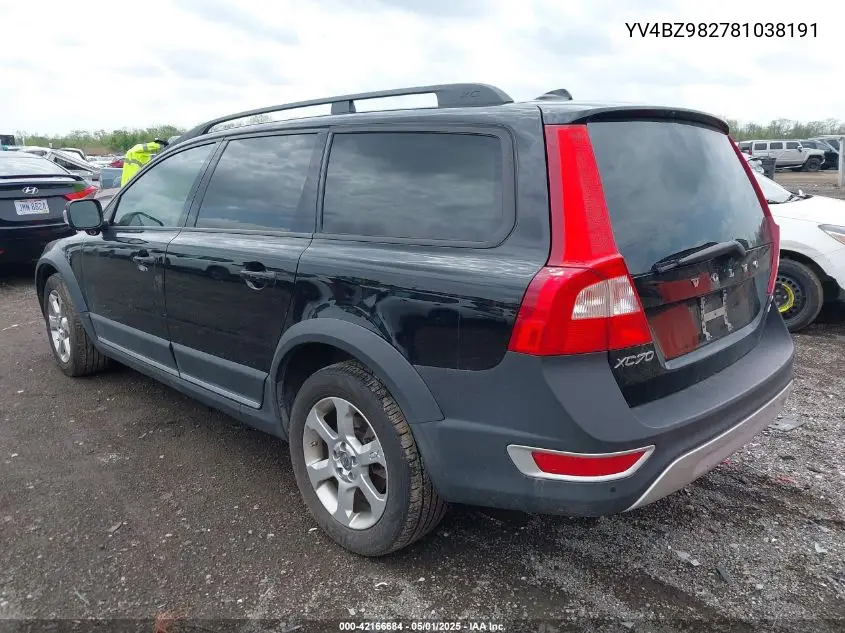 2008 Volvo Xc70 3.2 VIN: YV4BZ982781038191 Lot: 42166684
