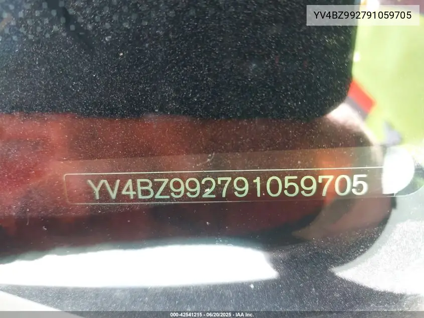 2009 Volvo Xc70 T6 VIN: YV4BZ992791059705 Lot: 42541215