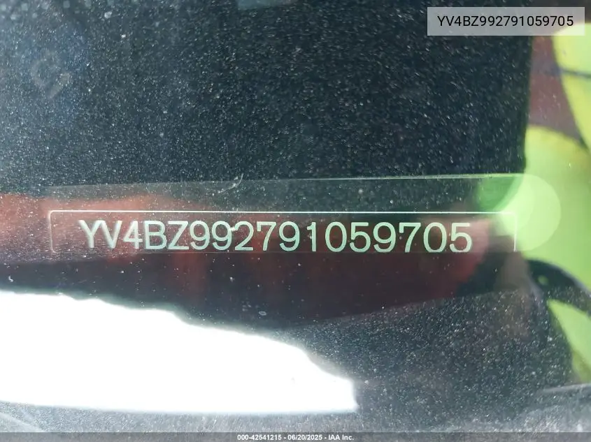 2009 Volvo Xc70 T6 VIN: YV4BZ992791059705 Lot: 42541215