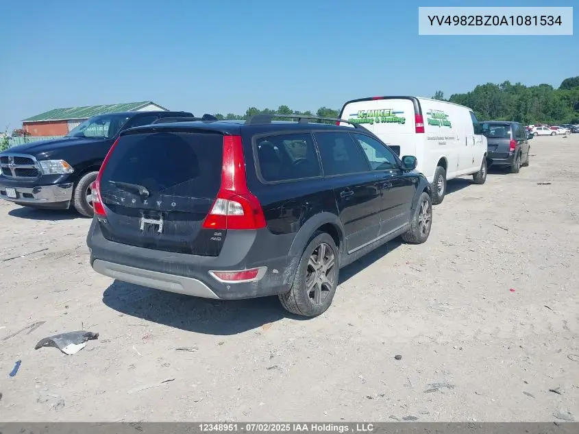 2010 Volvo Xc70 3.2 VIN: YV4982BZ0A1081534 Lot: 12348951