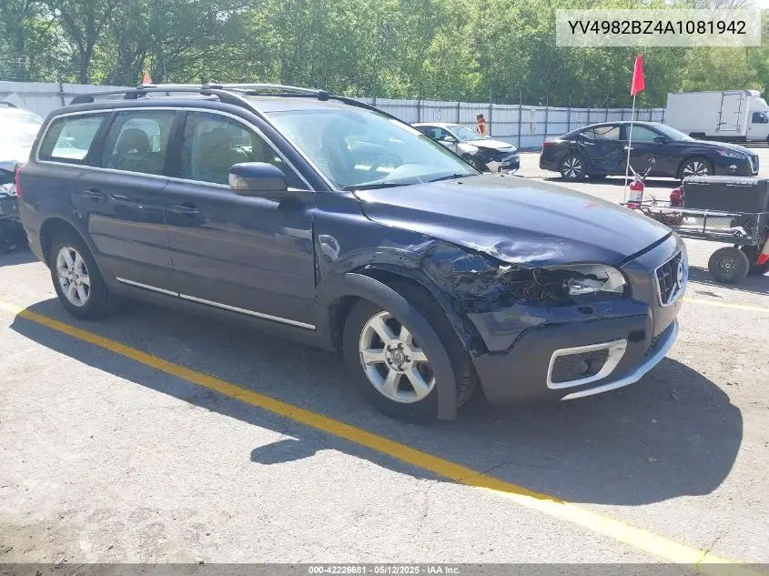 2010 Volvo Xc70 3.2 VIN: YV4982BZ4A1081942 Lot: 42226681