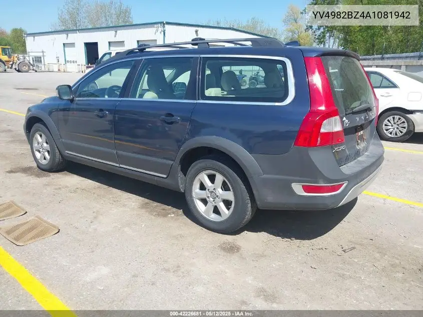 2010 Volvo Xc70 3.2 VIN: YV4982BZ4A1081942 Lot: 42226681