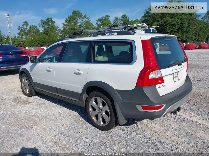 2010 Volvo Xc70 T6 VIN: YV4992BZ6A1081115 Lot: 42646235