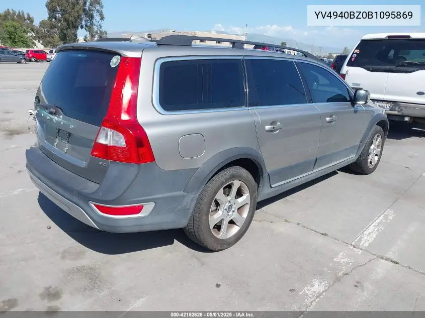 2011 Volvo Xc70 3.2 VIN: YV4940BZ0B1095869 Lot: 42152626