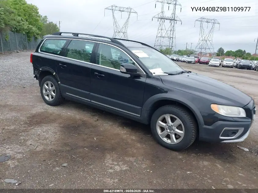 2011 Volvo Xc70 3.2 VIN: YV4940BZ9B1109977 Lot: 42189678