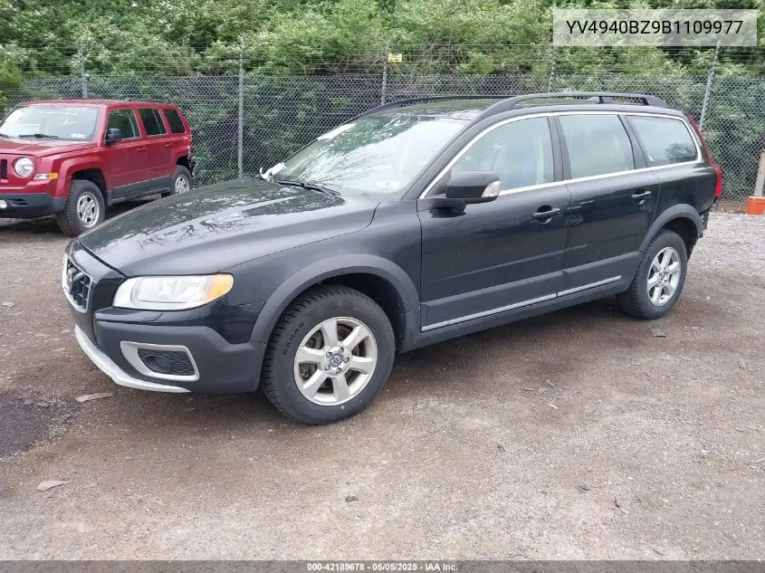 2011 Volvo Xc70 3.2 VIN: YV4940BZ9B1109977 Lot: 42189678