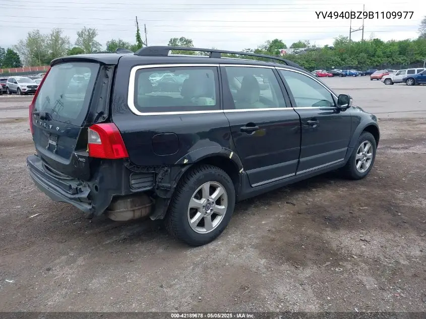 2011 Volvo Xc70 3.2 VIN: YV4940BZ9B1109977 Lot: 42189678