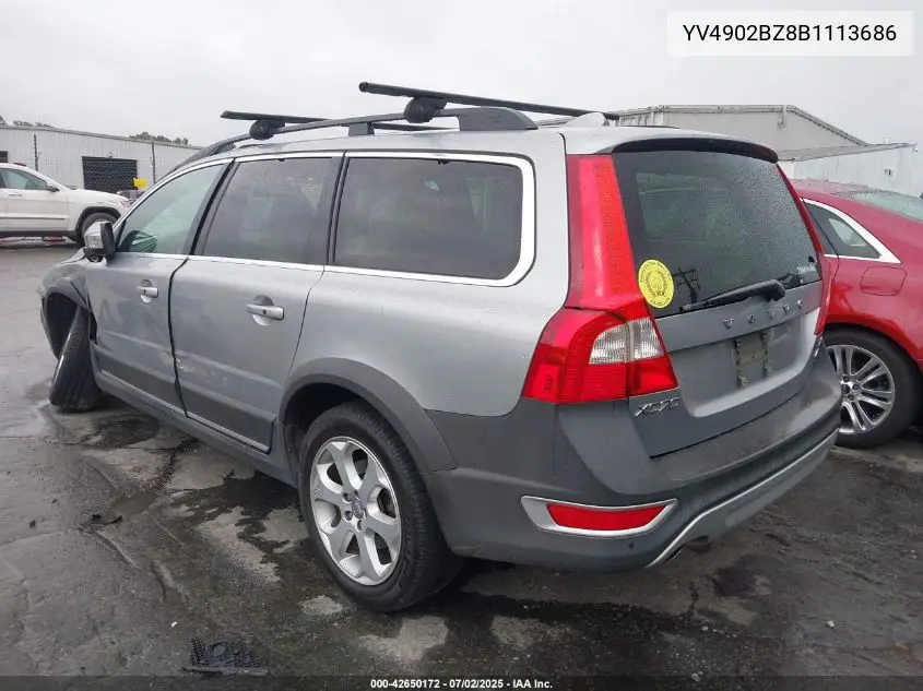 2011 Volvo Xc70 T6 VIN: YV4902BZ8B1113686 Lot: 42650172