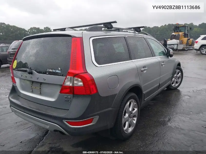 2011 Volvo Xc70 T6 VIN: YV4902BZ8B1113686 Lot: 42650172