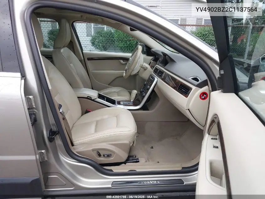 2012 Volvo Xc70 T6/T6 Platinum/T6 Premier Plus VIN: YV4902BZ2C1137564 Lot: 42501786