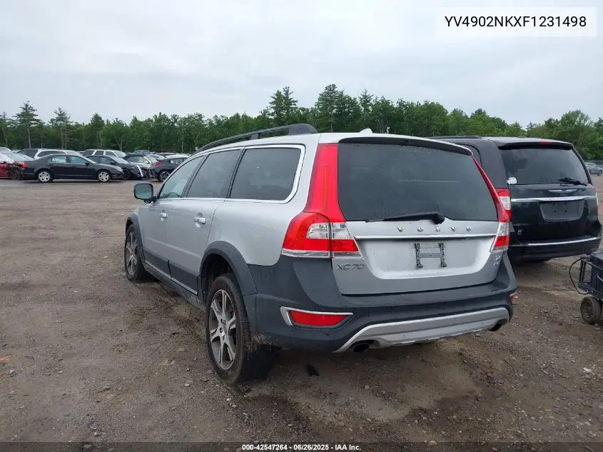 2015 Volvo Xc70 T6 VIN: YV4902NKXF1231498 Lot: 42547264
