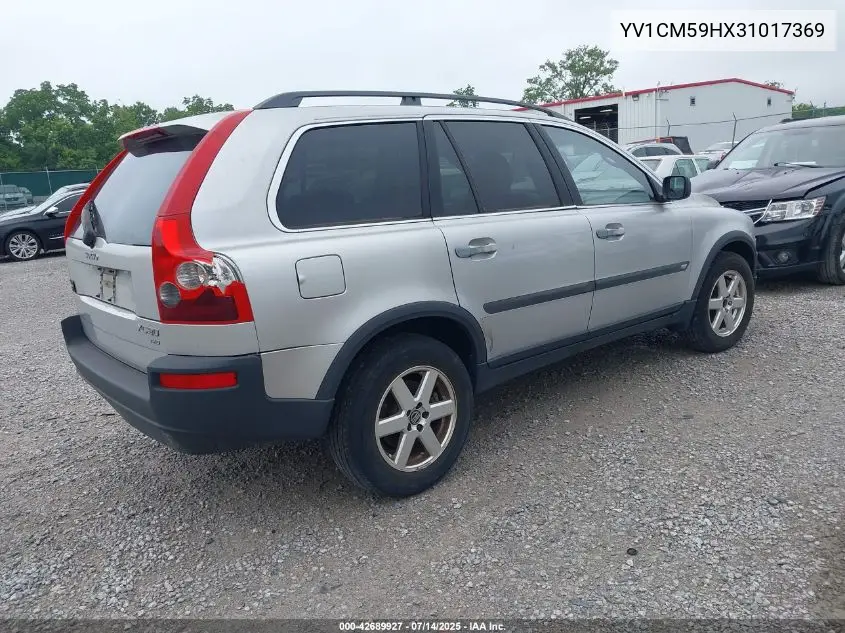 2003 Volvo Xc90 VIN: YV1CM59HX31017369 Lot: 42689927