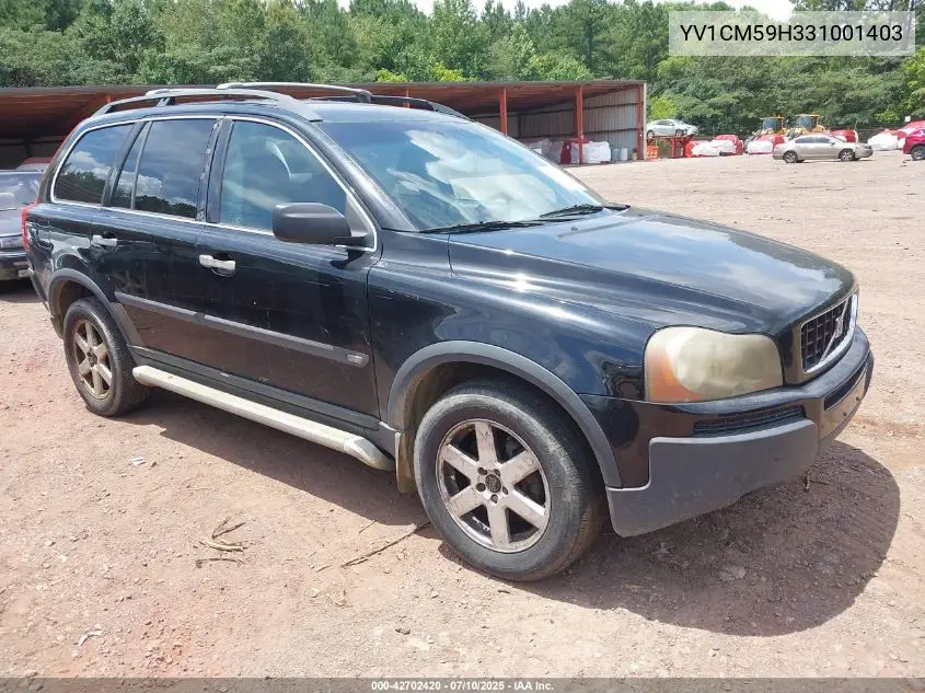 2003 Volvo Xc90 2.5T VIN: YV1CM59H331001403 Lot: 42702420