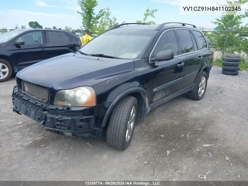 2004 Volvo Xc90 T6 VIN: YV1CZ91H841102345 Lot: 12338774