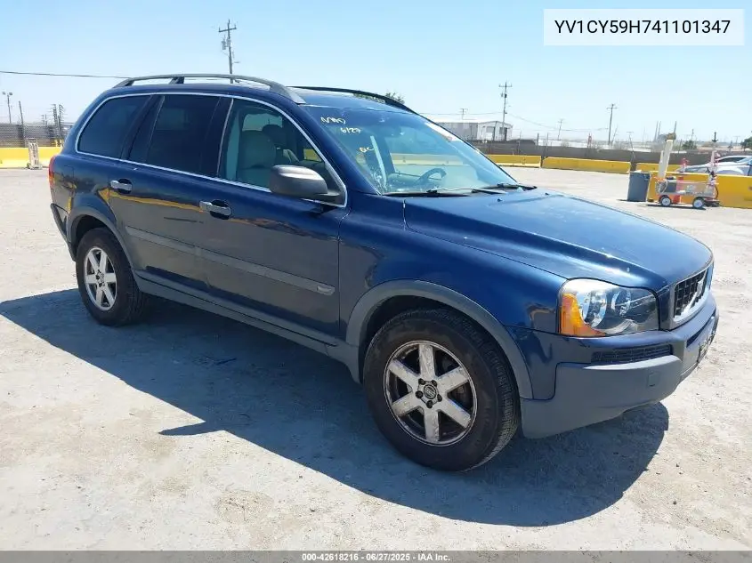 2004 Volvo Xc90 2.5T VIN: YV1CY59H741101347 Lot: 42618216