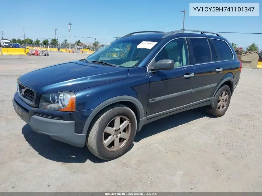 2004 Volvo Xc90 2.5T VIN: YV1CY59H741101347 Lot: 42618216