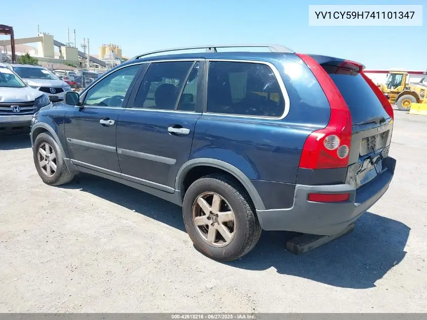 2004 Volvo Xc90 2.5T VIN: YV1CY59H741101347 Lot: 42618216