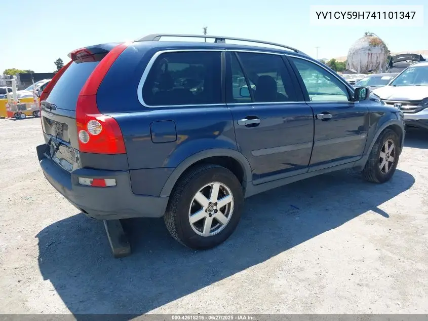 2004 Volvo Xc90 2.5T VIN: YV1CY59H741101347 Lot: 42618216