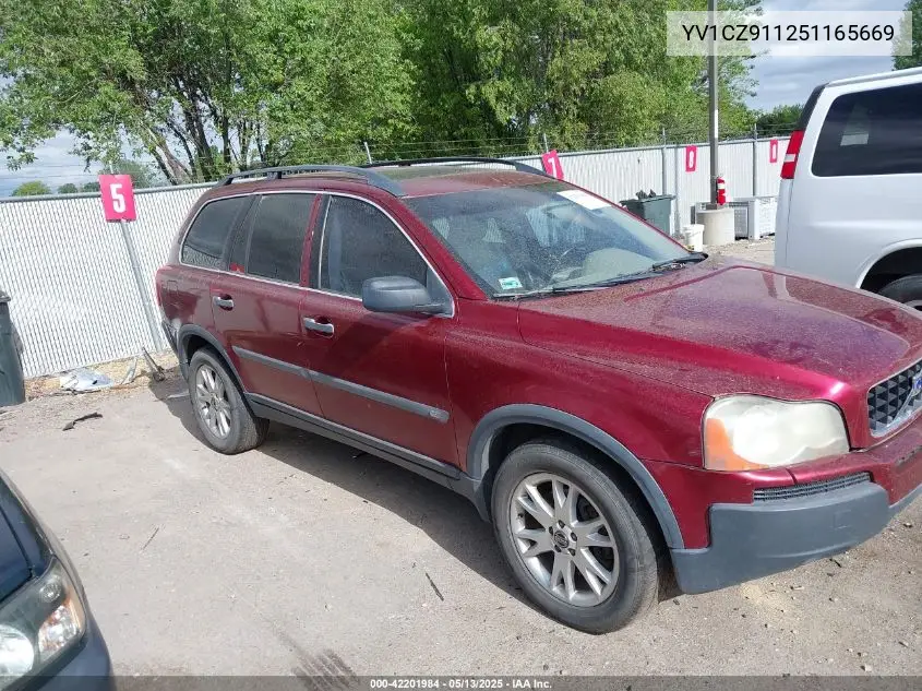 2005 Volvo Xc90 2.5T Awd VIN: YV1CZ911251165669 Lot: 42201984