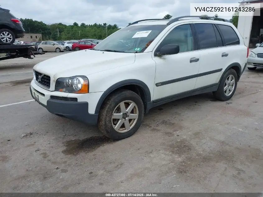 2006 Volvo Xc90 2.5T VIN: YV4CZ592161243286 Lot: 42727380