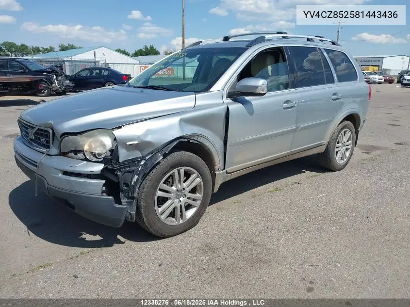 2008 Volvo Xc90 V8 VIN: YV4CZ852581443436 Lot: 12338276