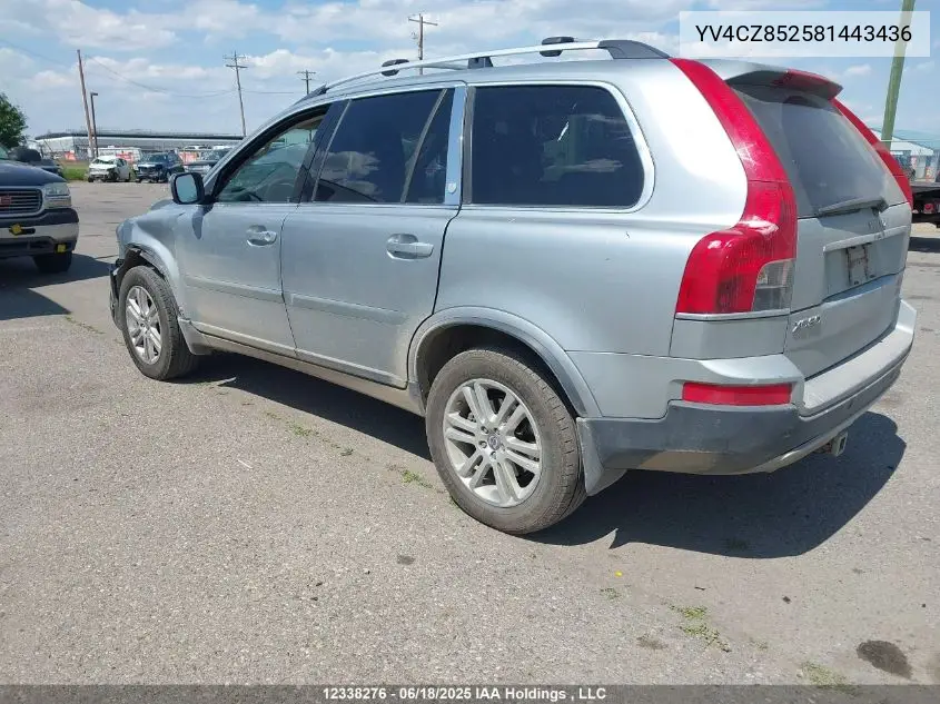 2008 Volvo Xc90 V8 VIN: YV4CZ852581443436 Lot: 12338276