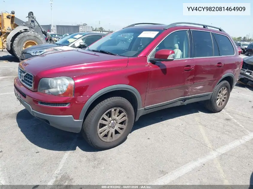 2008 Volvo Xc90 3.2 VIN: YV4CY982081464909 Lot: 41933302